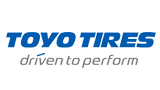 A black and blue logo for toyo tires.